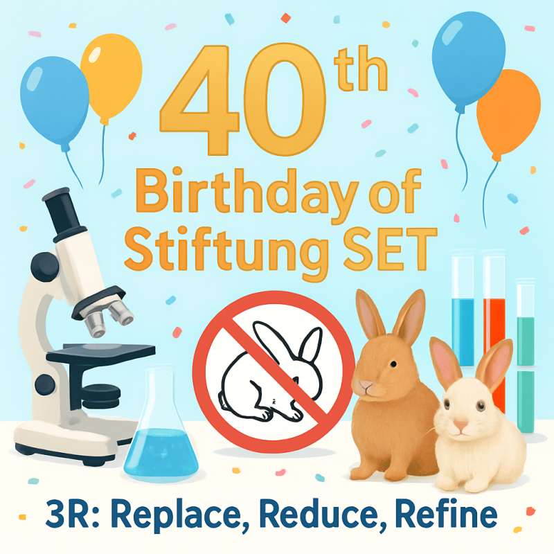 40 Years of the set Foundation – Working together for a future without animal testing